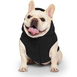 Insulated waterproof Dog puffer in Black